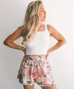 RedBerry CLOTHING Kimmie Shorts - Pink Print