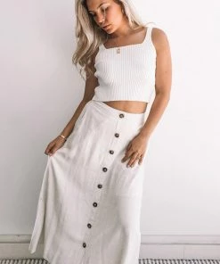 Style Box CLOTHING Harpa Skirt - Beige