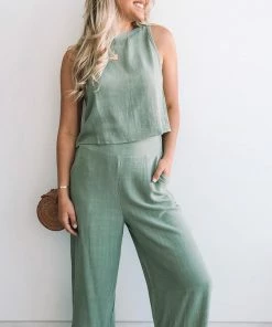 Style Box CLOTHING Lighthouse Pants - Sage