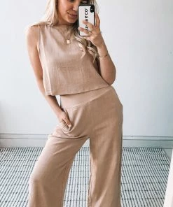 Style Box Lighthouse Pants - Dark Beige