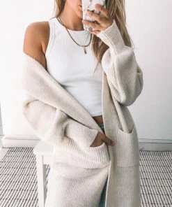 HQ Fashion Maternity Dresses Marvel Cardigan - Beige 10 HQ Fashion Maternity Dresses Marvel Cardigan - Beige