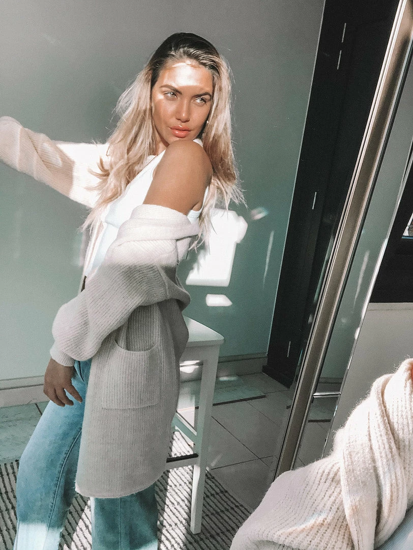 HQ Fashion Maternity Dresses Marvel Cardigan - Beige 5 HQ Fashion Maternity Dresses Marvel Cardigan - Beige