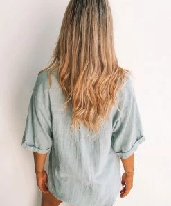 Desire Fraise Top - Faded Teal