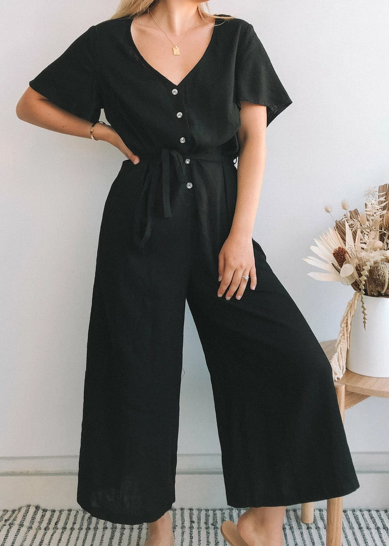 Miracle Fashion Maternity Dresses Tommy Jumpsuit - Black 8 Miracle Fashion Maternity Dresses Tommy Jumpsuit - Black