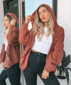 HQ Fashion CLOTHING Jorja Cardigan - Dark Rust 8 HQ Fashion CLOTHING Jorja Cardigan - Dark Rust