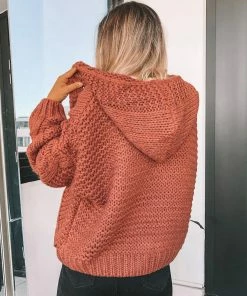 HQ Fashion CLOTHING Jorja Cardigan - Dark Rust