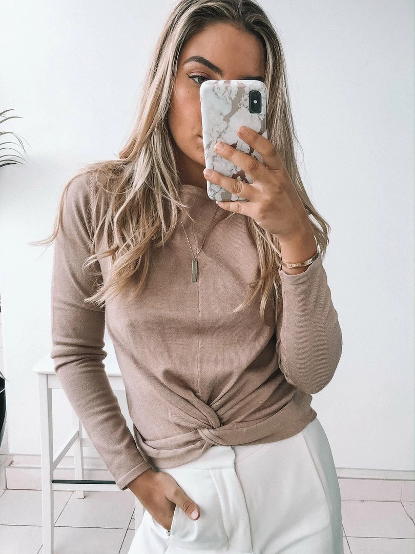 Dream House CLOTHING Britta Top - Taupe 6 Dream House CLOTHING Britta Top - Taupe