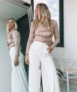 Dream House CLOTHING Britta Top - Taupe 8 Dream House CLOTHING Britta Top - Taupe