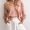 Rock Denim Doctrine Blouse - Blush