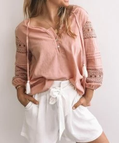 Rock Denim Doctrine Blouse - Blush