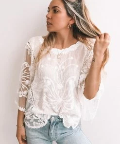 Miracle Fashion CLOTHING Gabrielle Top - White