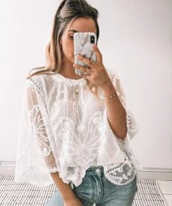 Miracle Fashion CLOTHING Gabrielle Top - White