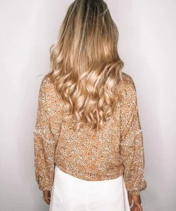 Rock Denim Easterly Top - Mustard Print CLOTHING