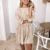 Ebby And I Casual Dresses Breonna Dress - Mustard Gingham
