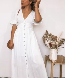 Desire Korbela Dress - White Casual Dresses