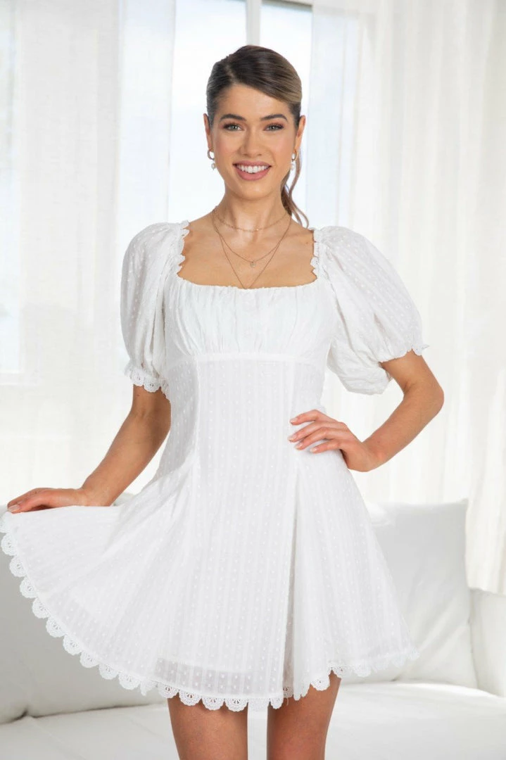 Indikah DRESSES Pilaria Dress - White 3 Indikah DRESSES Pilaria Dress - White