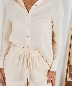 Pink Diamond Pisces Top - Beige Maternity Dresses