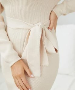 Kaarlo Fashion Pty Ltd DRESSES Pitcher Dress - Beige 15 Kaarlo Fashion Pty Ltd DRESSES Pitcher Dress - Beige