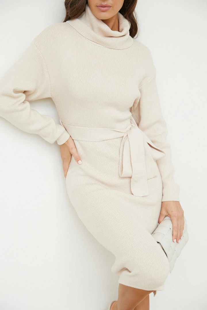 Kaarlo Fashion Pty Ltd DRESSES Pitcher Dress - Beige 6 Kaarlo Fashion Pty Ltd DRESSES Pitcher Dress - Beige