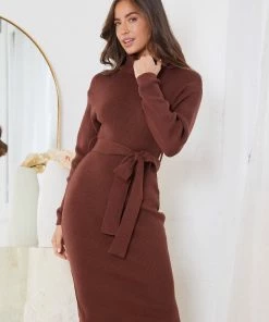 Kaarlo Fashion Pty Ltd Pitcher Dress - Chocolate DRESSES 13 Kaarlo Fashion Pty Ltd Pitcher Dress - Chocolate DRESSES