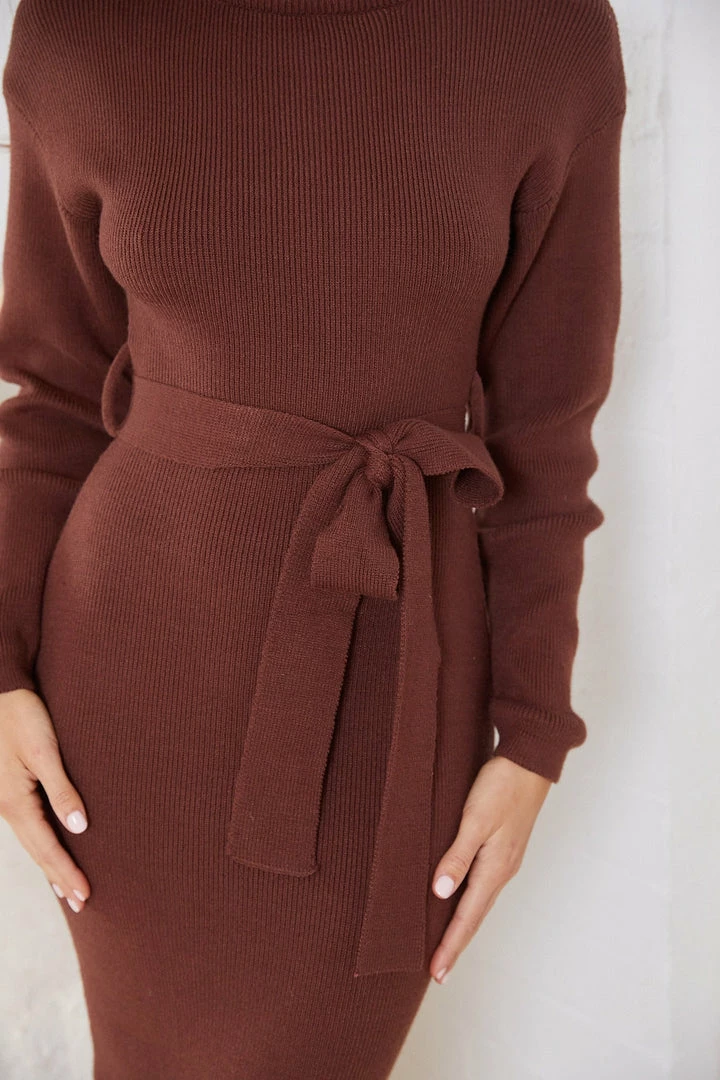 Kaarlo Fashion Pty Ltd Pitcher Dress - Chocolate DRESSES 9 Kaarlo Fashion Pty Ltd Pitcher Dress - Chocolate DRESSES