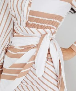 Style State Princesse Dress - Camel Stripe