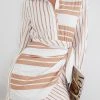 Style State Princesse Dress - Camel Stripe