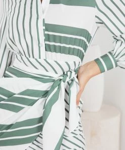 Style State DRESSES Princesse Dress - Khaki Stripe