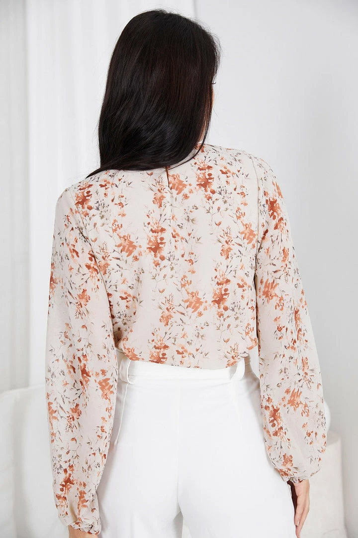 Style Box Puddle Blouse - Beige Floral Tops 5 Style Box Puddle Blouse - Beige Floral Tops
