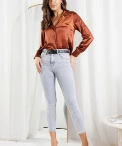 Qtrend Fashion PTY LTD Pumpkene Shirt - Rust CLOTHING