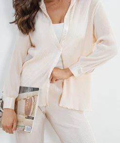 Sweetacacia CLOTHING Rachey Shirt - Champagne