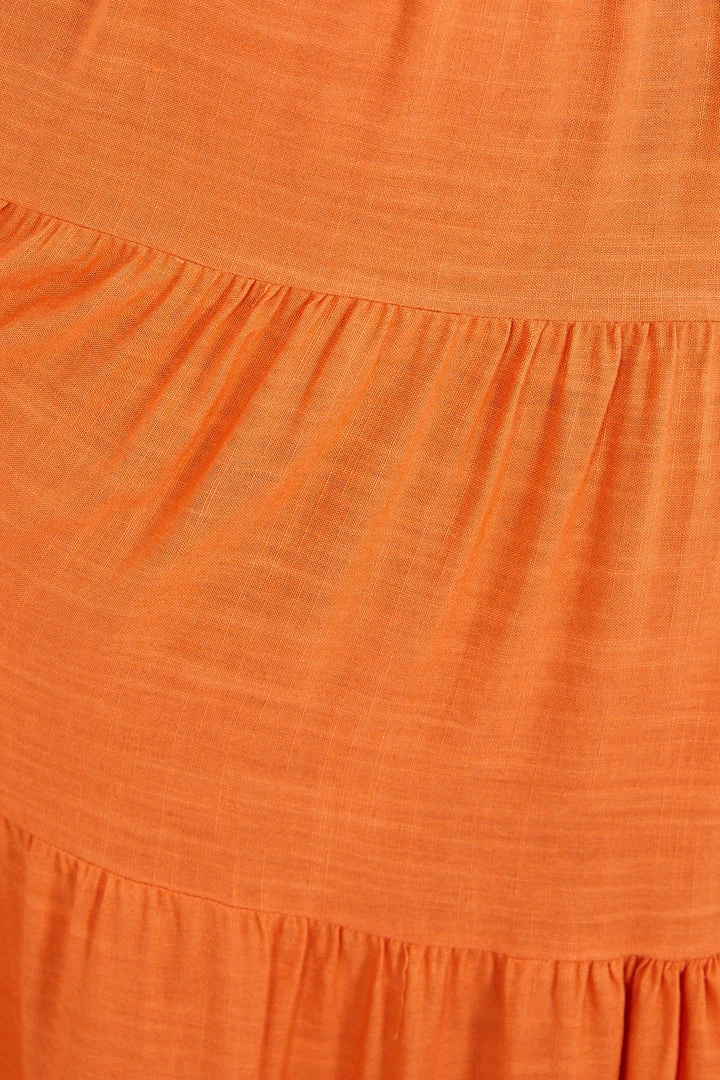 Pink Diamond Raimunda Dress - Orange DRESSES 8 Pink Diamond Raimunda Dress - Orange DRESSES