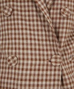 Style Box CLOTHING Raphaelly Blazer - Brown Gingham 15 Style Box CLOTHING Raphaelly Blazer - Brown Gingham