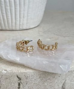 Your Accessory Shop Maternity Dresses Ray Hoop Earrings - Gold