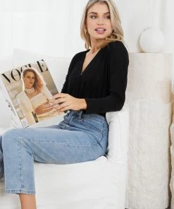 Sassy Hills Fashion Reema Bodysuit - Black CLOTHING