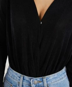 Sassy Hills Fashion Reema Bodysuit - Black CLOTHING