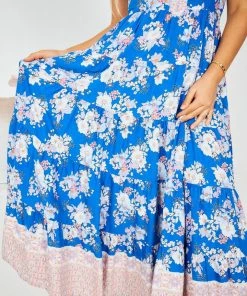 WeLove Fashion DRESSES Reina Dress - Blue Print