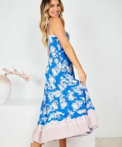 WeLove Fashion DRESSES Reina Dress - Blue Print