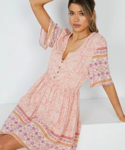 HQ Fashion Ricarda Dress - Blush Print