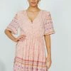 HQ Fashion Ricarda Dress - Blush Print 1 HQ Fashion Ricarda Dress - Blush Print