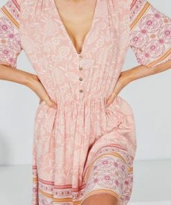 HQ Fashion Ricarda Dress - Blush Print