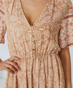 HQ Fashion DRESSES Ricarda Dress - Brown Print 15 HQ Fashion DRESSES Ricarda Dress - Brown Print