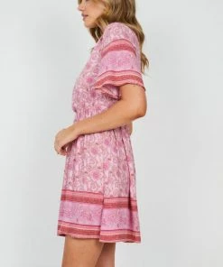 HQ Fashion Ricarda Dress - Pink Print