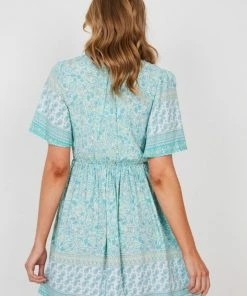 HQ Fashion Ricarda Dress - Sage Print DRESSES