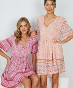 HQ Fashion Ricarda Dress - Blush Print
