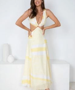 Wild Ginger DRESSES Rinie Dress - Yellow Print