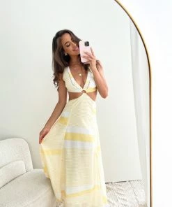 Wild Ginger DRESSES Rinie Dress - Yellow Print