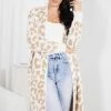 Miracle Fashion CLOTHING Risatta Cardigan - Cream Print