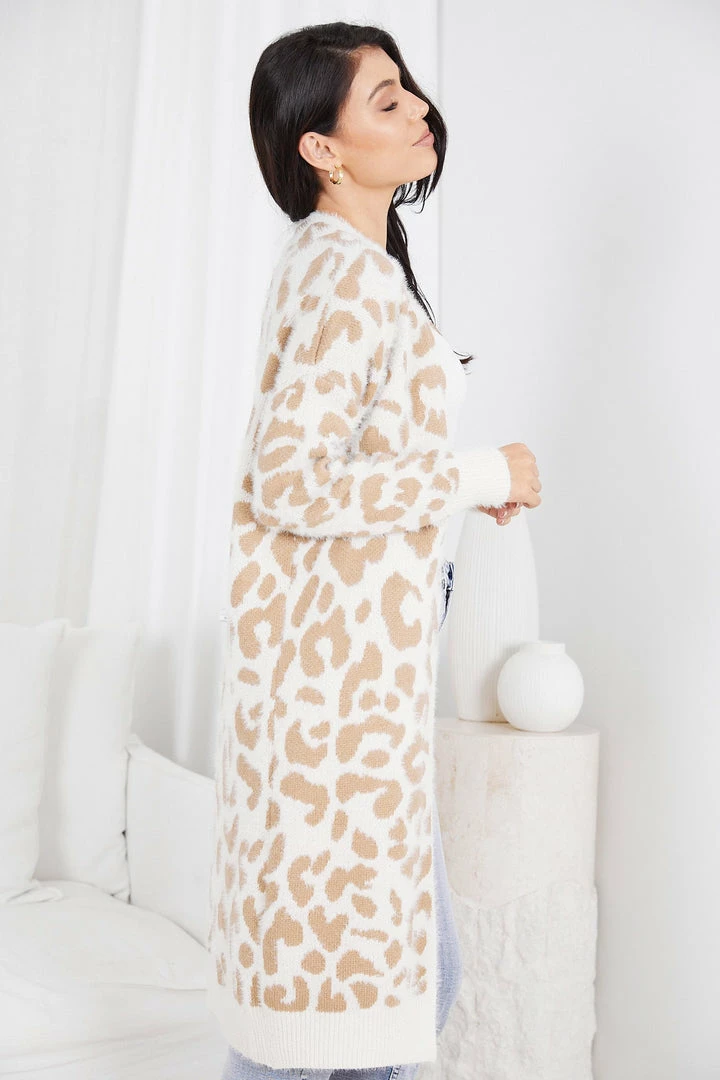 Miracle Fashion CLOTHING Risatta Cardigan - Cream Print 5 Miracle Fashion CLOTHING Risatta Cardigan - Cream Print