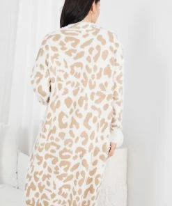 Miracle Fashion CLOTHING Risatta Cardigan - Cream Print